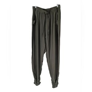 NWT Ashley Stewart Olive Rayon Joggers Sz.18/20